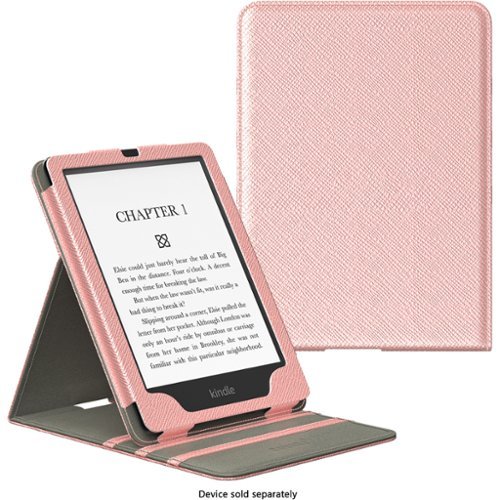 SaharaCase Indy Series Vertical Folio Case for Amazon Kindle Paperwhite (2024) and Colorsoft - Pink GLOBAL SHIPPING