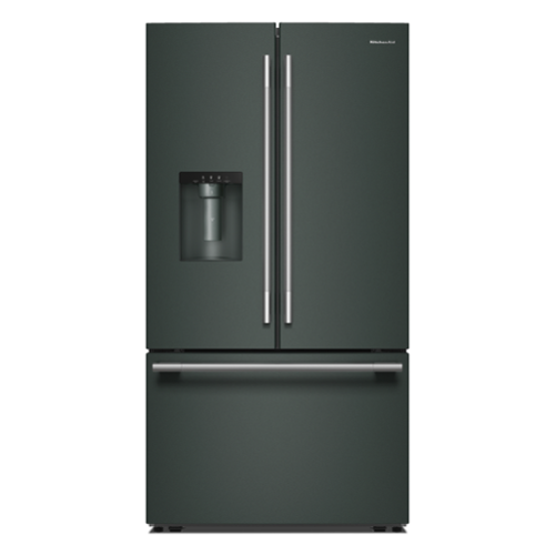 KitchenAid - 36 in. Wide 30 cu. ft. French Door Refrigerator with Exterior Water and Ice - Juniper