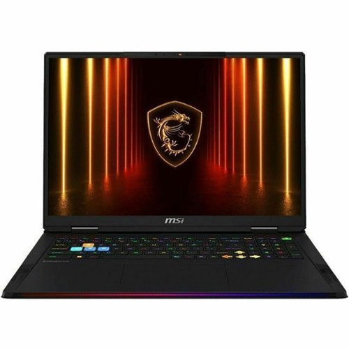 MSI - 18" Gaming Laptop 3840 x 2400 () - AMD Ryzen 9 9955HX3D with 64GB Memory - GeForce RTX 5080 - 2 TB SSD - Core Black, Black-Angle_Standard