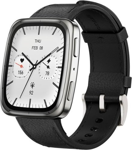 Amazfit - Active 2 Sqaure Smartwatch 44mm Premium - Black - (2025)-Front_Standard 