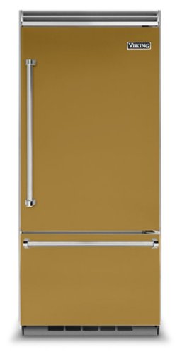Viking - 5 Series Quiet Cool 20.4 Cu. Ft. Bottom-Freezer Built-In Refrigerator - Golden Hour