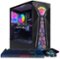 STGAubron - Gaming PC Desktop Computer, Intel Core i5-9400F up to 4.1GHz, Radeon RX 580 16G, 16G DDR4, 512G SSD, WIN11H - Black-Front_Standard
