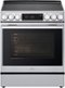 LG - 6.3 Cu. Ft. Slide-In Electric Induction True Convection Range with InstaView and Flex Control Knobs - Stainless Steel-Front_Standard