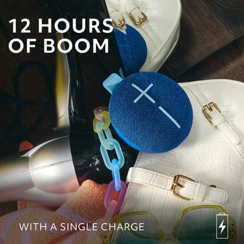 Ultimate Ears MINIROLL Ultra-Portable Waterproof Bluetooth Speaker with 131 ft Range - Majestic Blue SHOP ONLINE