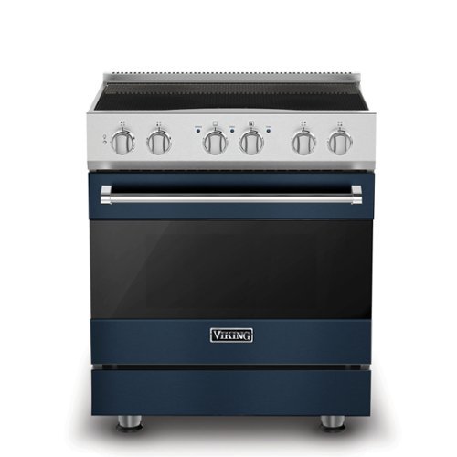 Viking - 3-Series Induction Self-Clean Range - Slate Blue