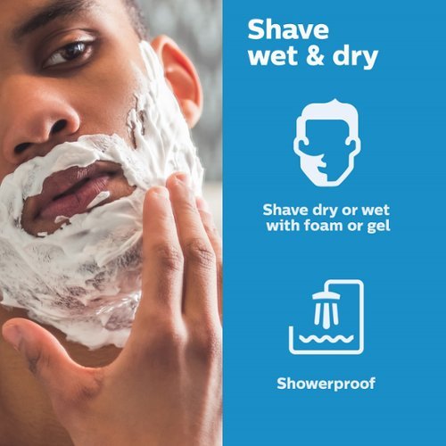 Philips Norelco CareTouch, Rechargeable Wet & Dry Shaver with Pop-Up Trimmer, S3210/51 - Ash gold GLOBAL SHIPPING