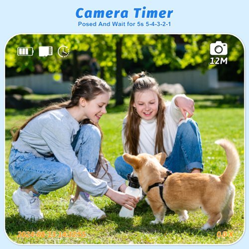 Contixo KC1 Kids' Splash-Proof Camera with Silicone Cover and Waterproof Case - Perfect for Capturing Adventures! - Green GLOBAL SHIPPING