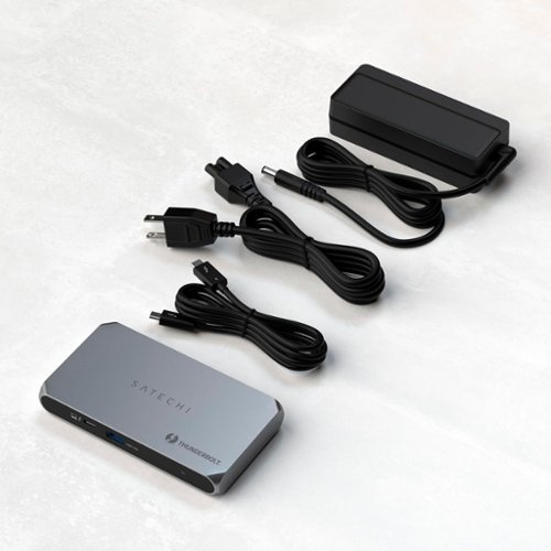 Satechi Thunderbolt 4 Slim Hub Pro - 5-in-1 Dock- USB-C 60W, Single 8k or Dual 4K Display, 4 Thunderbolt 4 Ports, USB 3.2 Gen2 - Space Gray HOW TO BUY