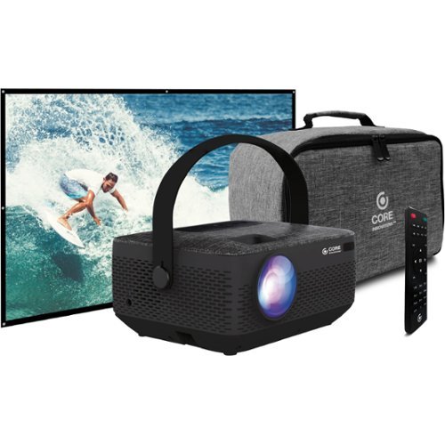 Core Innovations 1280 x 720 LCD Projector Portable Projector - Black WORLDWIDE DELIVERY