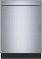 Bosch - 500 Series 24" Top Control Smart Built-In Tub Dishwasher with 3rd Rack and Zone Wash, 44 dBA - Stainless Steel-Front_Standard