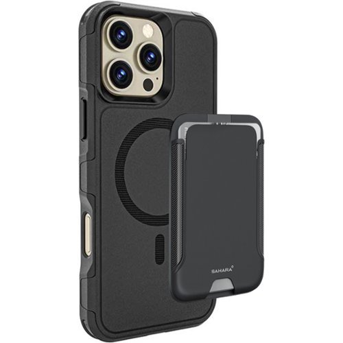 SaharaCase Raider Series Wallet Case for Apple iPhone 16 Pro Max - Scorpion Black GLOBAL SHIPPING