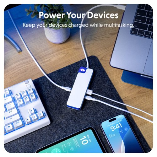 Hyper Drive Flex 8 Port USB-C Hub - Blue WHERE TO BUY