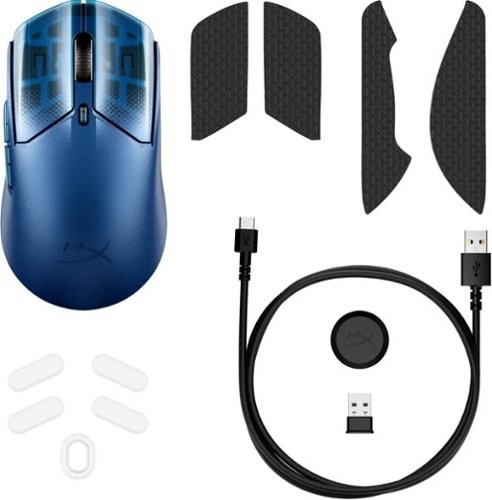 HyperX Pulsefire Haste 2 S Lightweight Wireless Optical Gaming Mouse with RGB Lighting - Wireless - Navy BUY IN SAUDI ARABIA