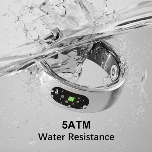 IMIKI Smart Ring – Waterproof Fitness Tracker w/ Health & Sleep Monitoring, Touch Function – Size Before You Buy – Size 9 - Silver BUY ONLINE
