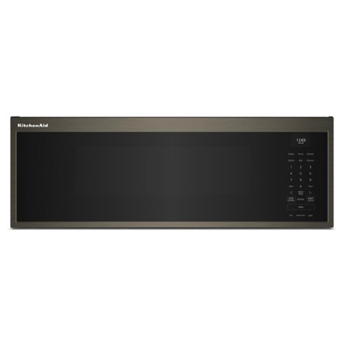 KitchenAid - 1.1 Cu. Ft. Microwave Hood with 1800-Watts Cooking Power - Black Stainless Steel