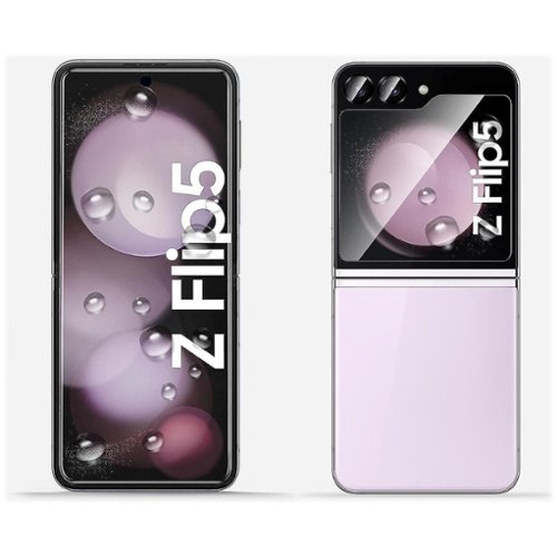SaharaCase ZeroDamage Ultra Strong+ Tempered Glass + Film Screen Protector for Samsung Galaxy Z Flip5 (2-Pack) - Clear WORLDWIDE DELIVERY