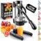 Zulay Kitchen - Cast-Iron Manual Citrus Press & Orange Squeezer Juicer - Black-Front_Standard
