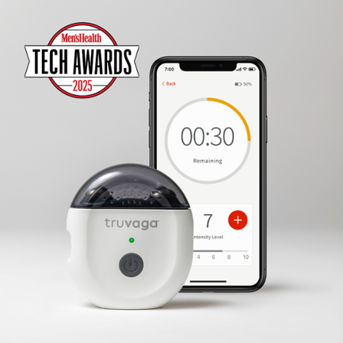 Vagus Nerve Stimulator for Stress Relief, Better Sleep & Nervous System Balance - Truvaga Plus, 2 Minute Sessions - White-Front_Standard 