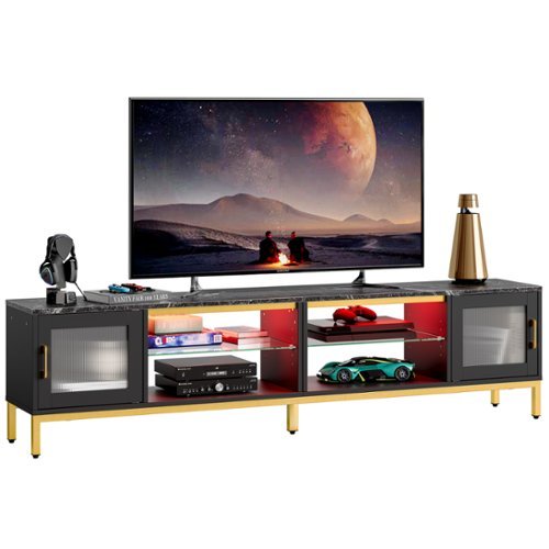 Bestier 80 Inch TV Stand 4 in 1 Gaming Entertainment Center