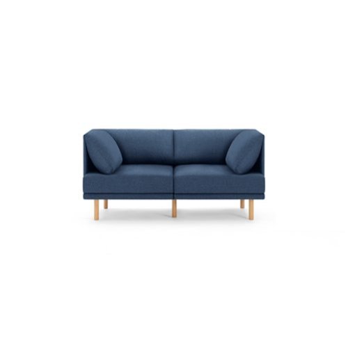 Burrow - Contemporary Range 2-Seat Sofa - Navy Blue-Front_Standard 