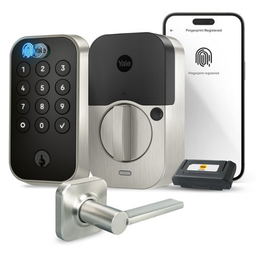 Yale - Assure Lock 2 Touch Keypad with Wi-Fi and Valdosta Lever - Satin Nickel-Front_Standard 