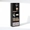 Furinno - GEHRY 5-Tier Media Storage, CD DVD Media Tower, with Adjustable Shelves, for Living Room, Home Office - Blackwood-Front_Standard