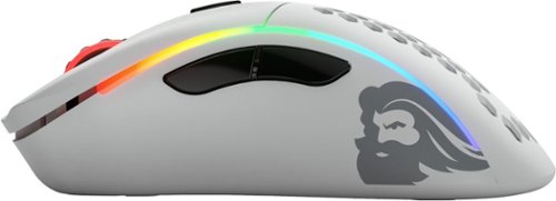 Glorious Model D Lightweight Wireless Optical Gaming Mouse with Customizable RGB - Wireless - Matte White WORLDWIDE DELIVERY
