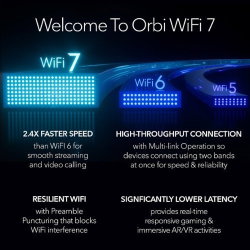 NETGEAR Orbi 970 Series BE27000 Quad-Band Mesh Wi-Fi 7 System (3-pack) - White BUY IN AUSTRALIA