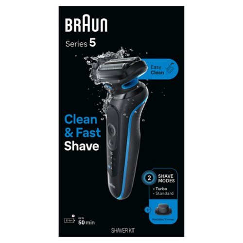 Braun Series 5 Wet/Dry Electric Shaver - Blue WORLDWIDE DELIVERY
