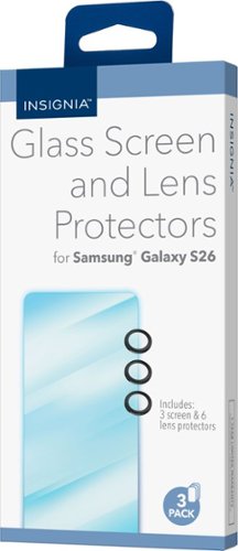 Insignia™ Glass Screen and Lens Protectors for Samsung Galaxy S26 (3-Pack) - Clear GLOBAL SHIPPING