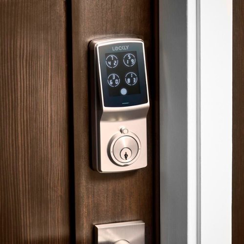Lockly Model 7S Deadbolt Smart Lock with Touchscreen/Key Access/Auto Lock/Bluetooth App Control - Satin Nickel BUY IN SINGAPORE