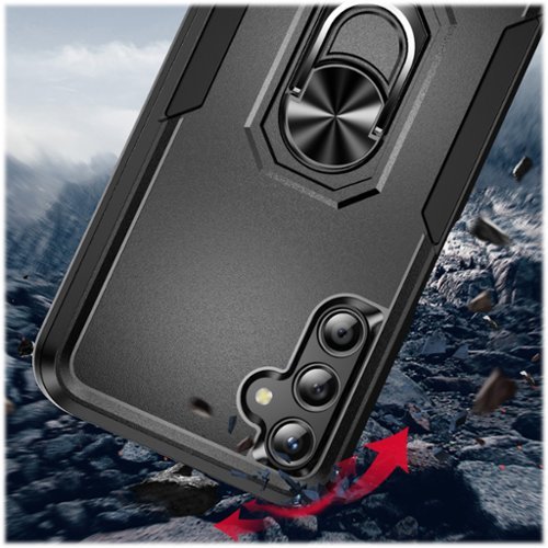 SaharaCase ArmorPro Kickstand Case for Samsung Galaxy A25 5G - Black WHERE TO BUY
