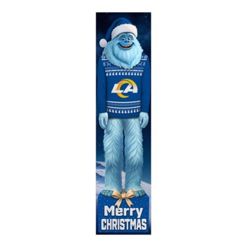Fan Creations - Los Angeles Rams 48" Yeti Christmas Leaner - Multicolor-Front_Standard 