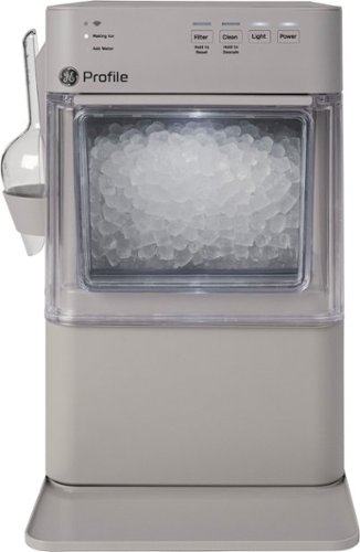GE Profile - Opal Mini Countertop Nugget Ice Maker, 36 lb Daily Ice Production - Stone Grey