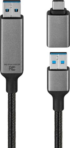 Insignia™ 6 ft. USB File Transfer Cable - Black BUY ONLINE