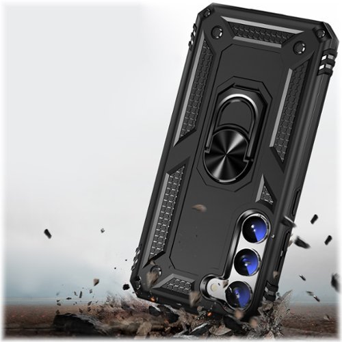 SaharaCase Military Kickstand Series with Belt Clip Case for Samsung Galaxy S23 - Black BUY IN EUROPE