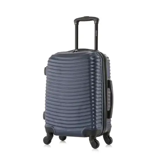 Front. DUKAP - Adly Lightweight Hardside Spinner Luggage 20" Carry-On - BLUE.