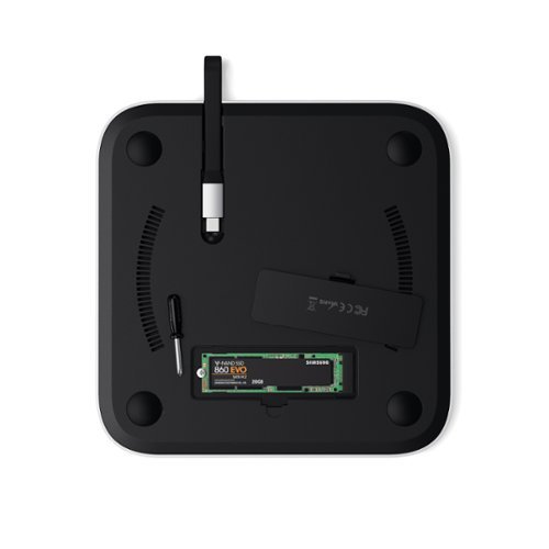 Satechi Stand & Hub for Mac Mini w/ SSD Enclosure with USB-C Data port, 3 USB-A Data ports, Micro/SD Card Readers, & 3.5mm Audio - Silver SHOP ONLINE