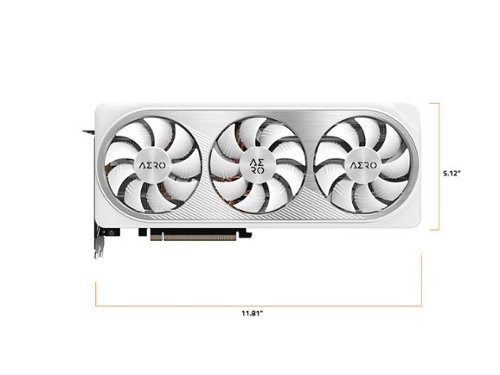 GIGABYTE NVIDIA GeForce RTX 4070 Ti SUPER Aero OC 16GB GDDR6X PCI Express 4.0 Graphics Card - White SHOP ONLINE