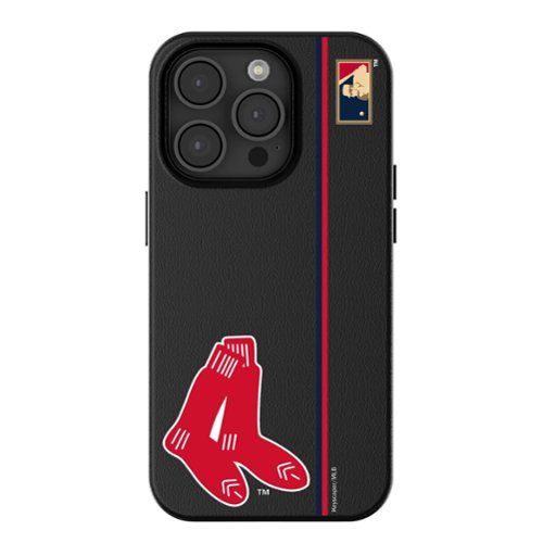 Keyscaper - MLB - Boston Red Sox - 1924 Logo iPhone Magnetic Bump Case - 16 Pro Max - Black-Front_Standard 