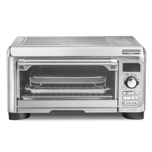Hamilton Beach - Professional Sure-Crisp .55 Cubic Foot Air Fry Digital Toaster Oven - STAINLESS STEEL-Front_Standard 