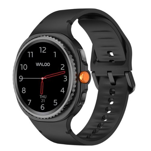Waloo - Silicone Sport Band For Samsung Galaxy Watch 8/Watch 8 Classic - Black-Front_Standard 