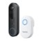 Reolink - D340B Smart Video Doorbell 2K 4MP Battery Operated Wireless Wi-Fi with Head-to-Toe View and Plug-in Chime - Black-Front_Standard
