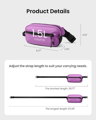 tomtoc Aviator-T35 1.5L X-Pac Sling Bag with RFID Blocking, Minimalist Crossbody Bag Chest Shoulder Pack for Travel, Everyday - Mulberry HOW TO BUY