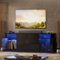 Bestier - Modern 55-70" TV Stand with RGB LED, spacious storage, adjustable shelves & glossy acrylic doors for living room/bedroom - Black-Front_Standard