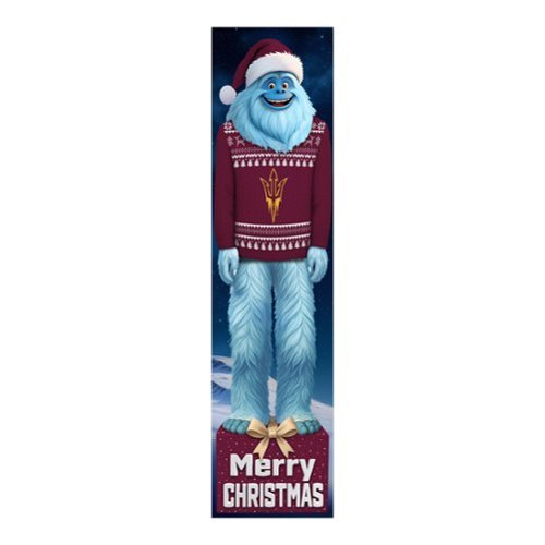 Fan Creations - Arizona State Sun Devils 48" Yeti Christmas Leaner - Multicolor-Front_Standard 
