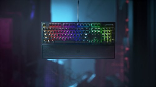 Razer Blackwidow V3 Full Size Wired Mechanical Green Clicky Tactile Switch Gaming Keyboard with Chroma RGB Backlighting - Black SHOP ONLINE