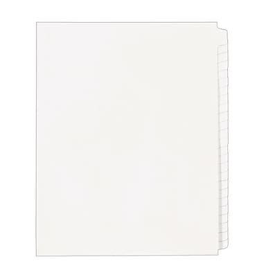 Avery - Legal Blank Paper Dividers Unlaminated Tabs, Letter Size, 25/Pack - White - image 2