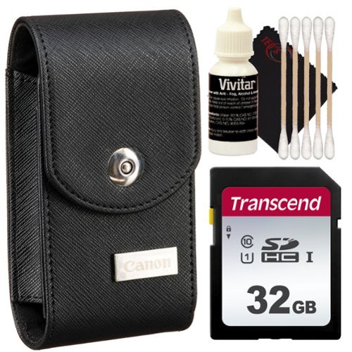 Genuine Canon Camera Case for Canon SX740 with All You Need Accessory Bundle - Black-Front_Standard 