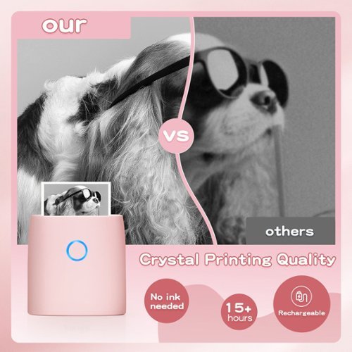 JADENS - JD-21 Mini Instant Thermal Printer - Pink